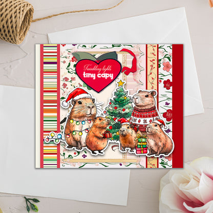 Christmas Capybara Clear Stamps