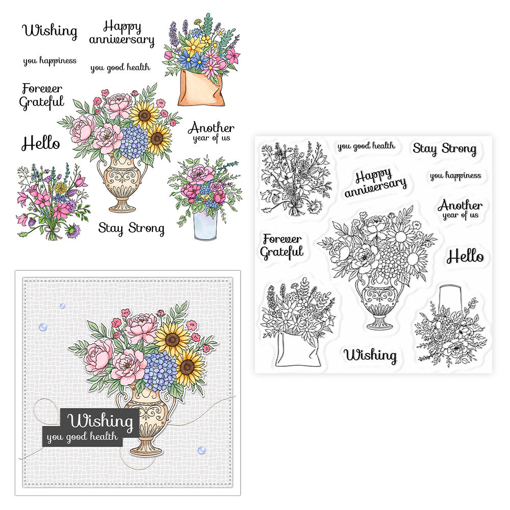 Dense Bouquet Clear Stamps