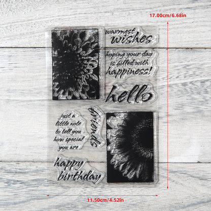 Floral Pattern Clear Stamps