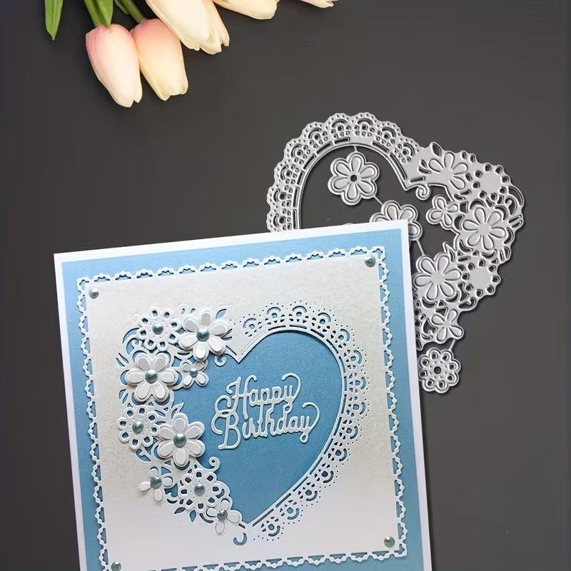 Heart-shaped Lace Frame Metal Cutting Dies