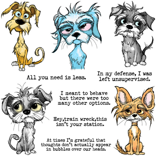 Scribbled Puppy Dies & Stamps Set