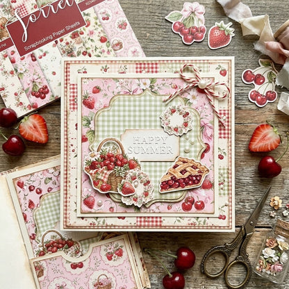 24PCS 6" Fruits Scrapbook Paper & Cardstock