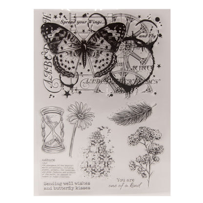 Butterfly Decoration DIY Scrapbook Clear Stamps