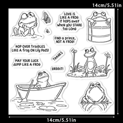 Humorous Frog Dies & Stamps Set