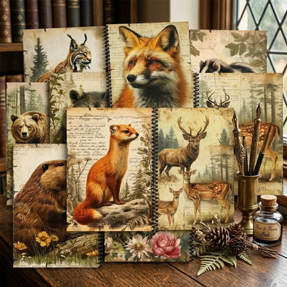 A5 Animal World Journal Scrapbook Paper
