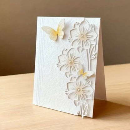Flower and Butterfly Border Metal Cutting Dies