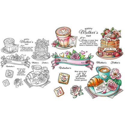 Festival Afternoon Tea Clear Stamps