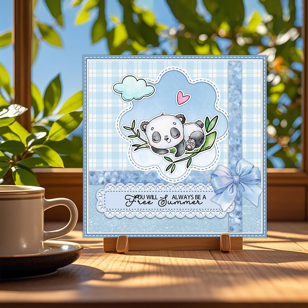Cute Panda Clear Stamps
