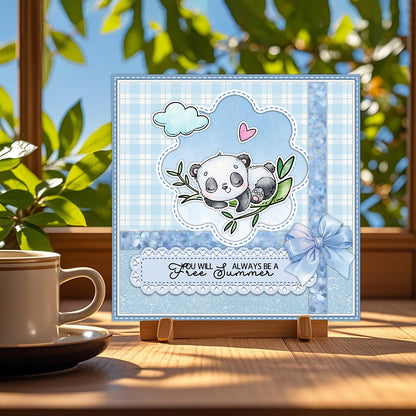 Cute Panda Clear Stamps