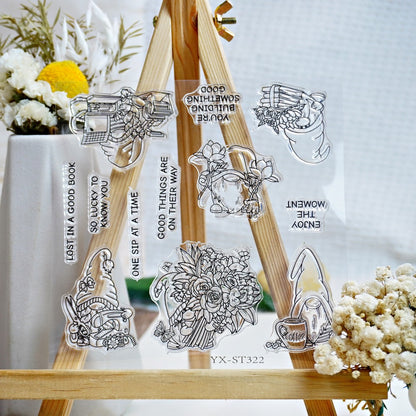 Office Gnome Clear Stamps