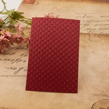 Raindrop Background Pattern Plastic Embossing Folder