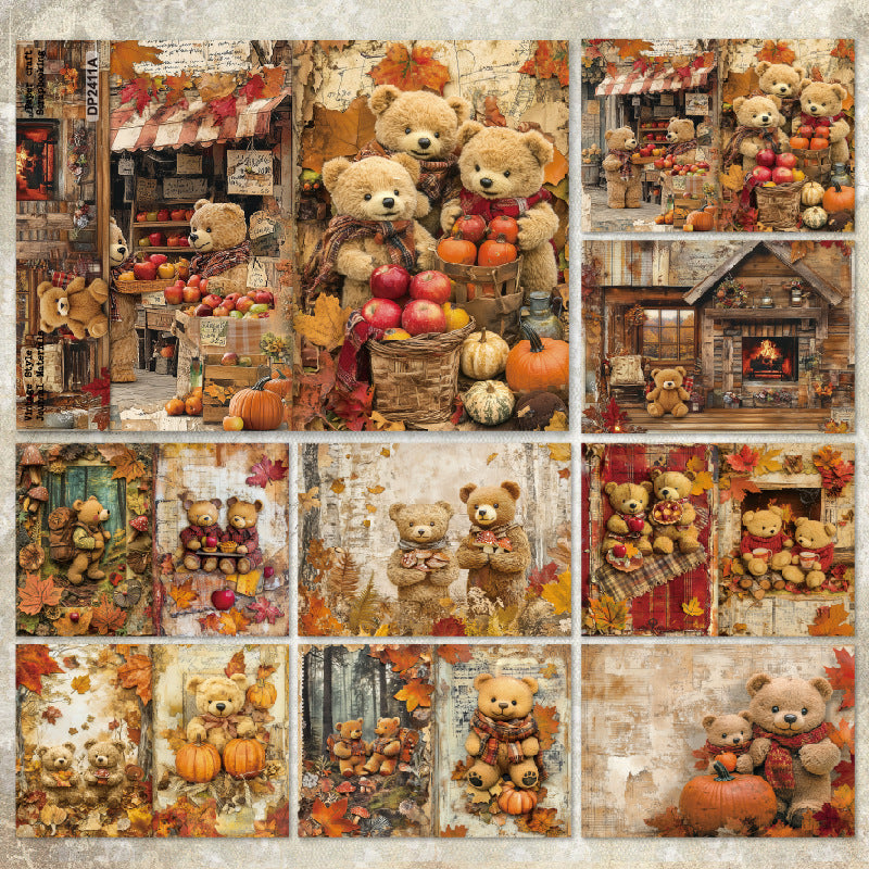 A5 Cute Bear Journal Scrapbook Paper