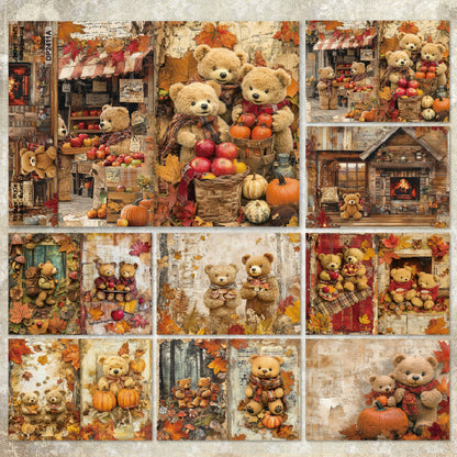 A5 Cute Bear Journal Scrapbook Paper