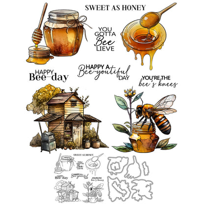 Bee House Dies & Stamps Set