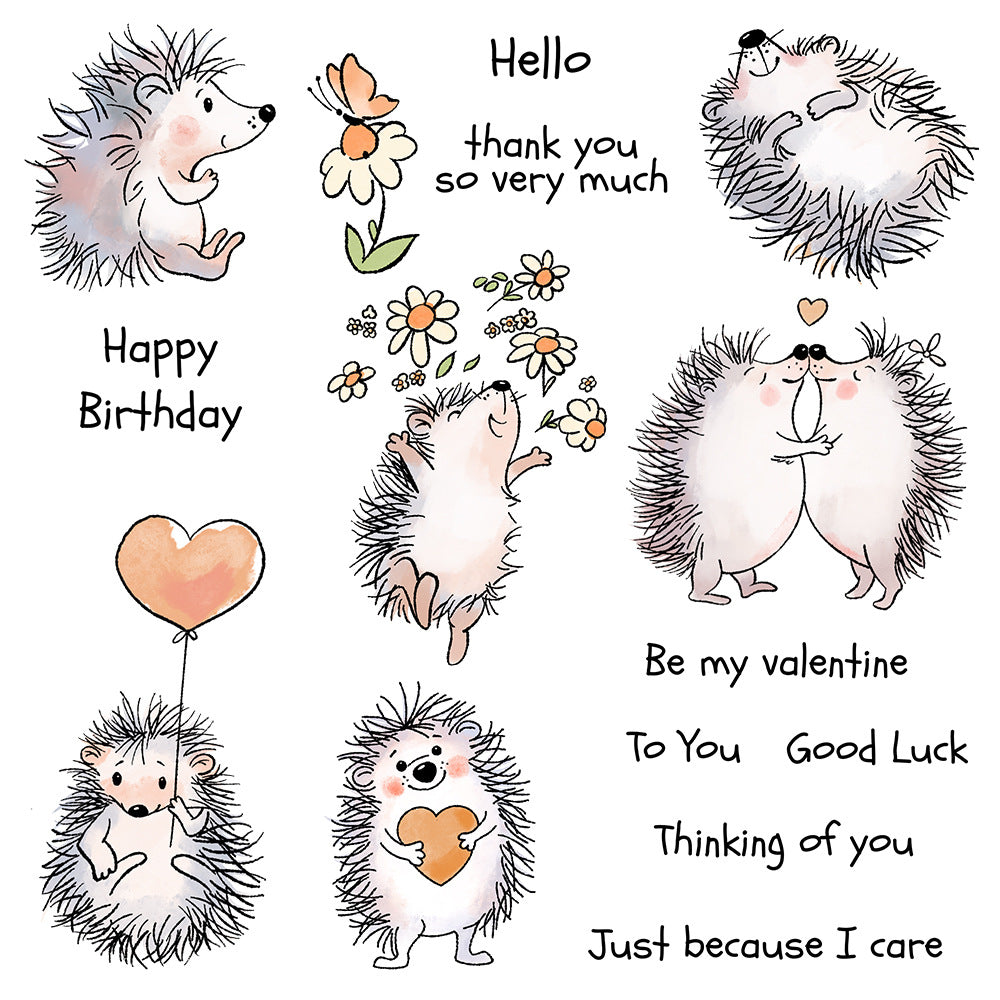 Cute Hedgehog Dies & Stamps Set