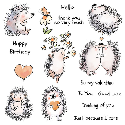 Cute Hedgehog Dies & Stamps Set