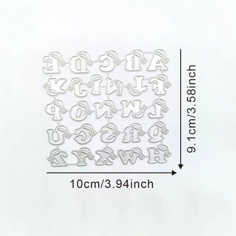 Christmas English Letters Metal Cutting Dies