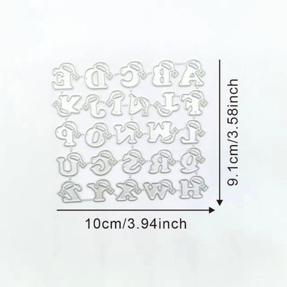 Christmas English Letters Metal Cutting Dies
