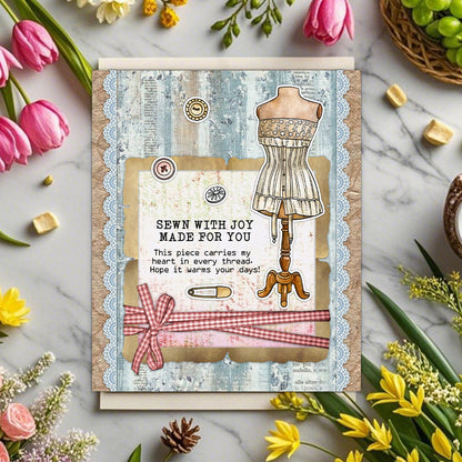 Clothes Rack Sewing Machine Clear Stamps