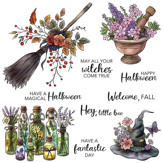 Halloween Elements Clear Stamps