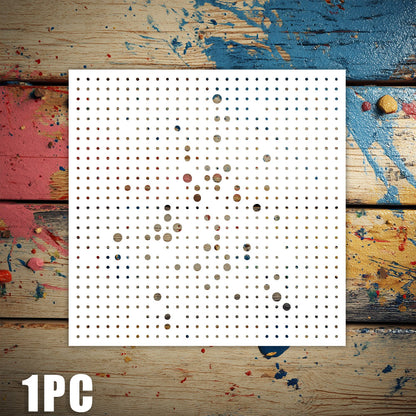 Polka Dot Pattern DIY Painting Hollow Stencil