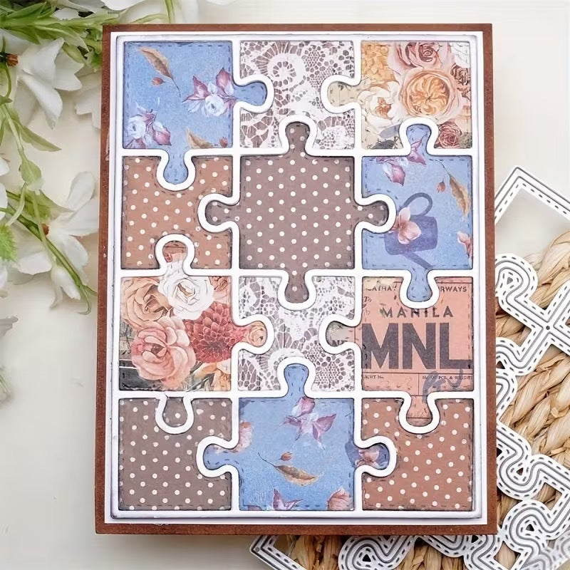 Creative Jigsaw Puzzle Background Board Cutting Dies