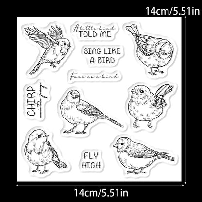Cute Birds Dies & Stamps Set