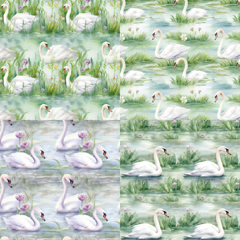 24PCS 6" Swan Lake Scrapbook Paper & Cardstock