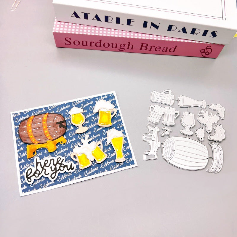 Beer Barrels and Glasses Metal Cutting Dies