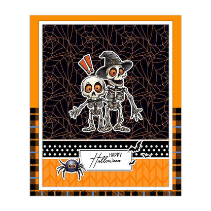 Halloween Skeleton Ghost Dies & Stamps Set