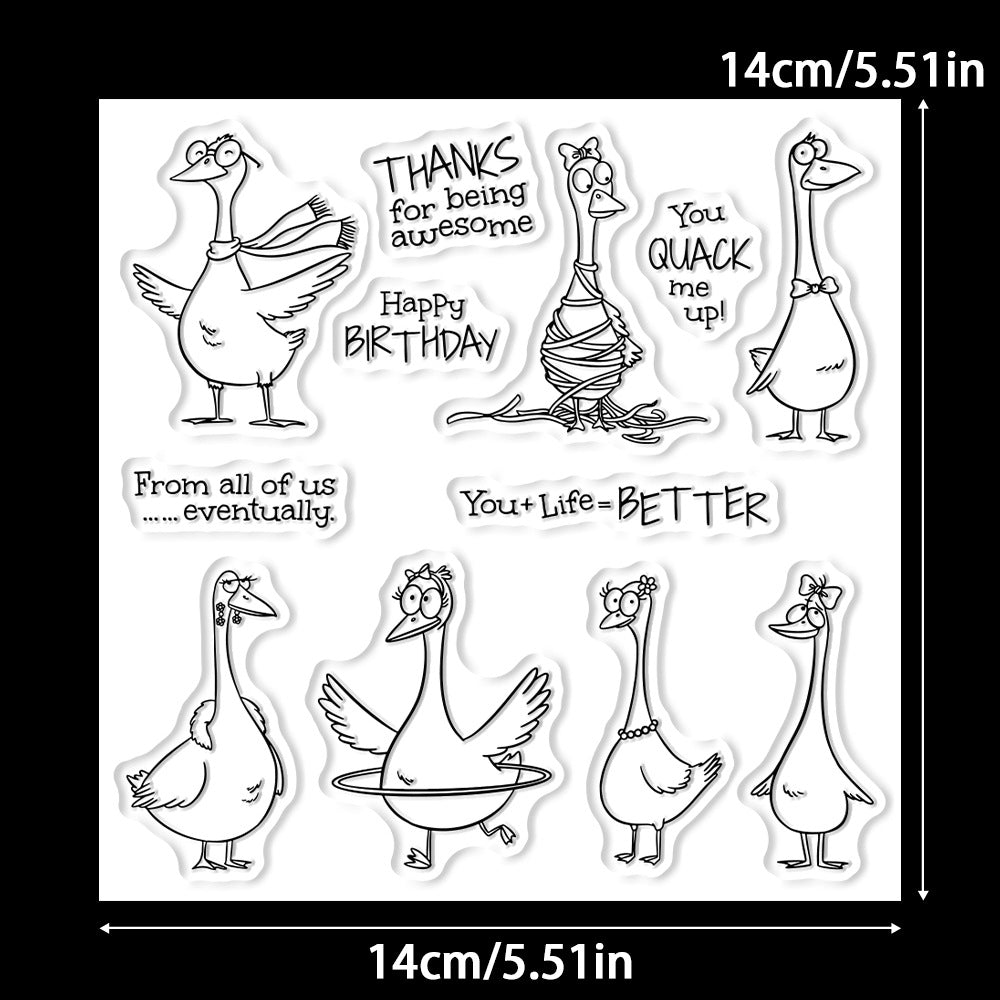 Funny Geese Dies & Stamps Set