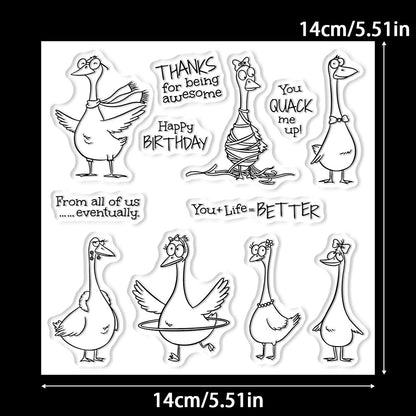 Funny Geese Dies & Stamps Set