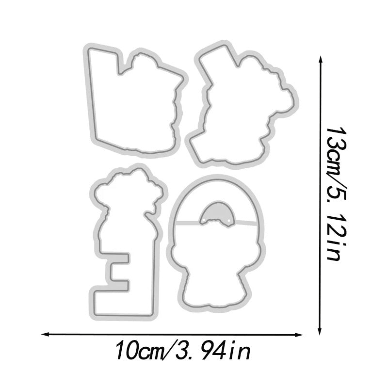 Valentine's Day Theme Dies & Stamps Set
