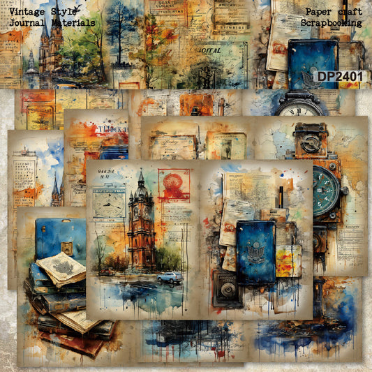 A5 Travel Journal Scrapbook Paper