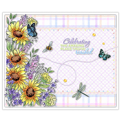 Sunflower Insects Dies & Stamps Set