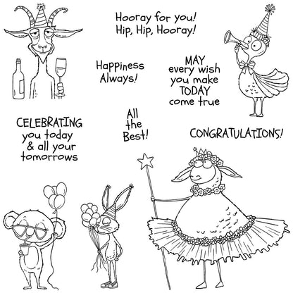 Birthday Friendship Clear Stamps