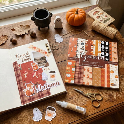24PCS 6" Gourd Scrapbook Paper & Cardstock