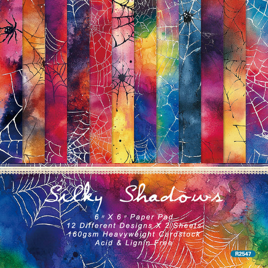 24PCS 6" Silky Shadows Scrapbook Paper & Cardstock