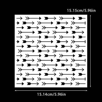 Arrow Pattern DIY Painting Hollow Stencil