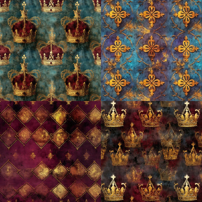 24PCS 6" Crown Scrapbook Paper & Cardstock