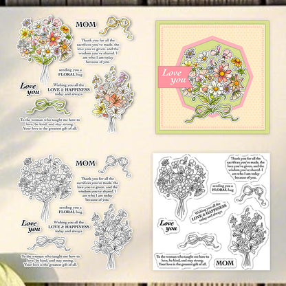 Bouquet Bow Clear Stamps