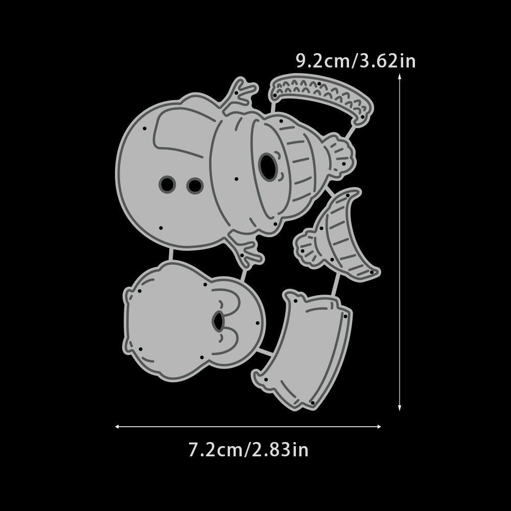 Winter Snowman Metal Cutting Dies