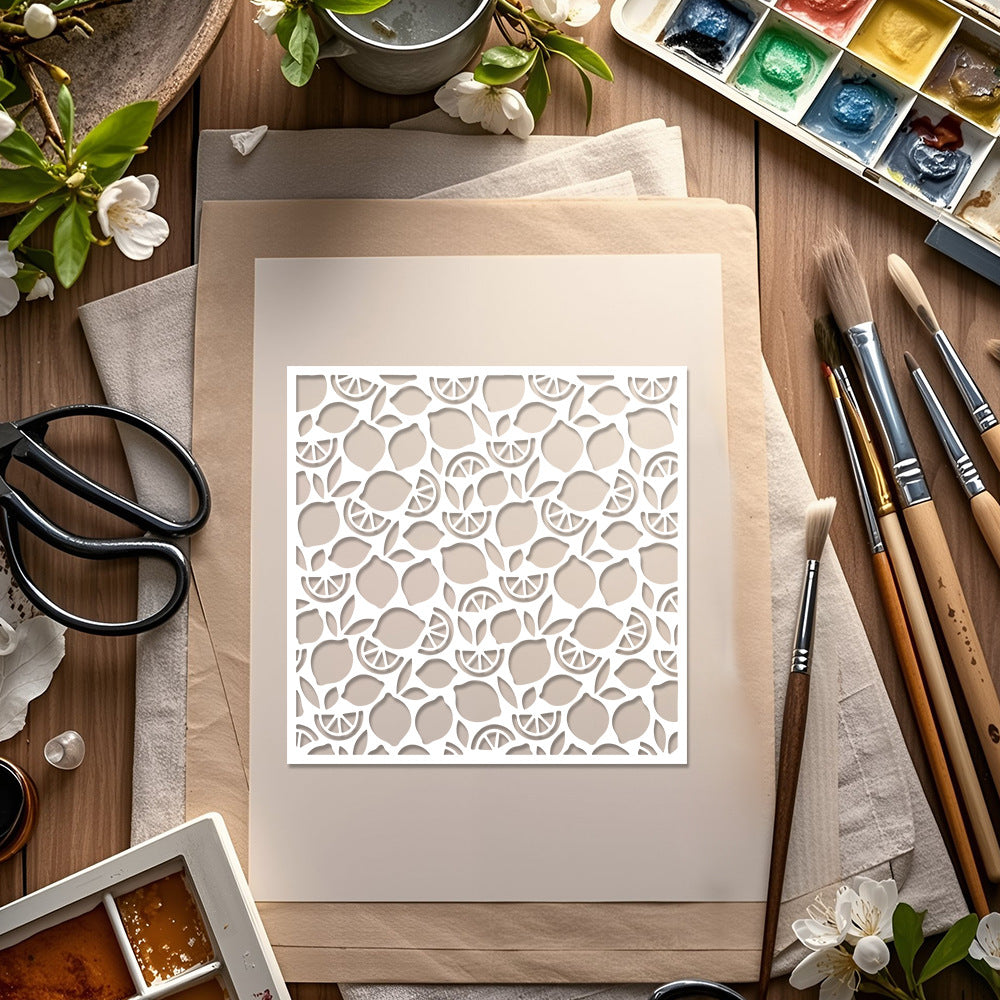 Lemon Pattern DIY Painting Hollow Stencil