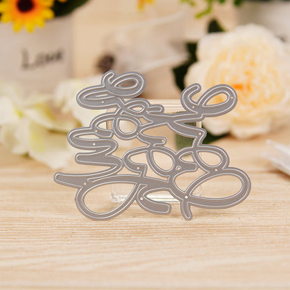 "Love You More" Phrase Metal Cutting Dies