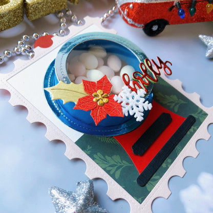 Christmas Candy Shake Box Metal Cutting Dies