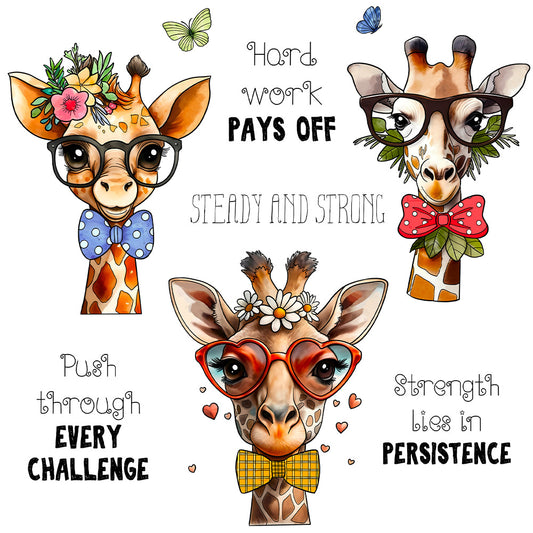 Gentleman Giraffe Clear Stamps