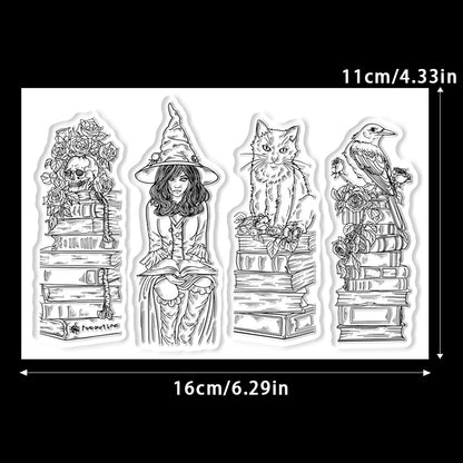 Halloween Elements Dies & Stamps Set