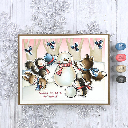Winter Snowman Dies & Stamps Set