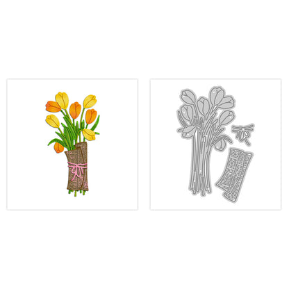 Tulip Bouquet Metal Cutting Dies