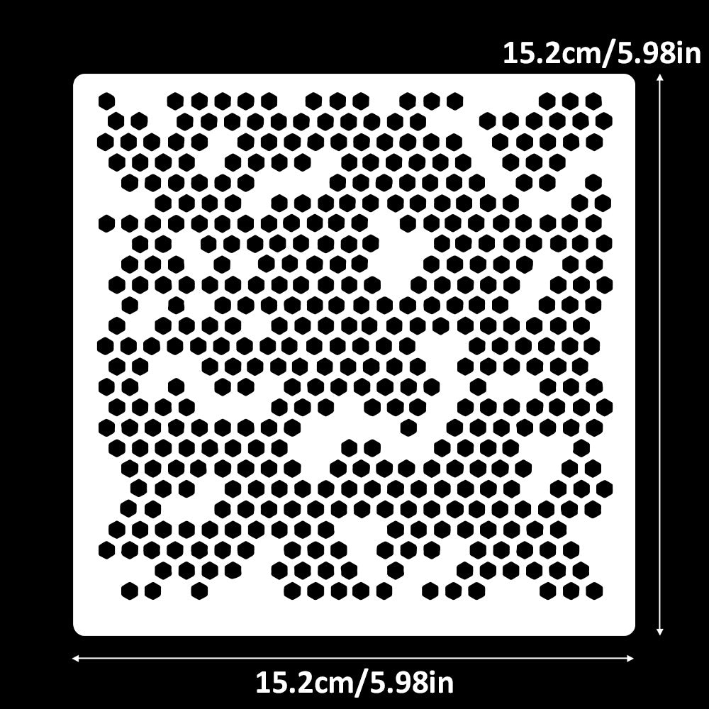 Hexagonal Dots Background DIY Painting Hollow Stencil